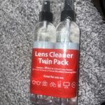 Hilco Lens Cleaner, 2 x 236ml bottles and microfibre cloths, for lenses, screens