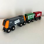 Brio genuine wooden world freight cargo train set 33259 push along train 