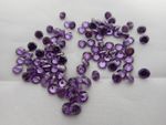 4.5mm purple cubic zirconia gemstones, round 4 for £1.10p