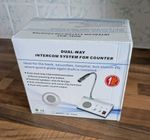 2-Way Talk Through Glass Intercom Window Counter Speaker System Store Shop New
