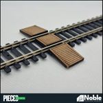 Foot crossing/Track crossing kit - TT Gauge 1:120 | Model Railway Scenery
