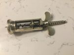 A FINE QUALITY ANTIQUE CORKSCREW, 19th CENTURY FARROW & JACKSON OPEN-FRAME.