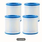 Bestway Type I Size 1 Filter Cartridges 4 Pack Pool Pump Replacement Filters 1