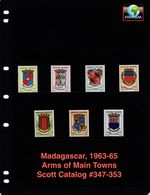 $3.40 Scott Value - 1963-65 MADAGASCAR Coats of Arms defin scarcer CV MNH NH UMM