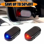 Anti-Theft Car Simulated Dummy Alarm Warning Flashing LED Light Solar Power