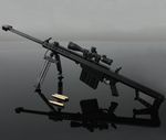Desktop Gun Model Barrett Sniper Rifle Gun 1:3 Collectible With Moving Parts