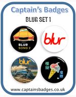 Sets of 4 & 9 Blur Badges 25mm - Choice of  Sets
