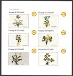 Grunay Scotland, 1982, Flowers, MNH Imperf M/S Sheet of 6 Stamps #M2092