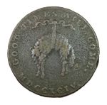 1794 Norfolk Norwich Castle Richard Bacon Halfpenny copper conder token D&H# 12