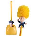 1-5 Bathroom Donald Trump Toilet Brush with Holder Cleaning Brush Set Funny Kit