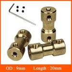 Rigid Shaft Coupling Coupler Motor Joint Connector RC Boat Metal Brass Finish