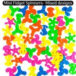 50pc Mini Finger Fidget Spinner Stress Relief Sensory Toys kids Party Bag Filler