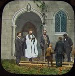 Glass Magic Lantern Slide MOTHERS LAST WORDS NO4 C1890 PHOTO VICTORIAN TALE