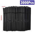 100 Straws Flexible Bendy Birthday Party Plastics Drinking Straws