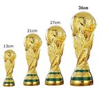 Large World Cup Football Soccer Qatar 2026 Gold Trophy Sport Memorabilia Replica