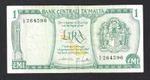 🇲🇹 MALTA P.31, 1 LIRA POUND 1967 PFX A/9 BANKNOTE