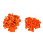 —100pcs Livestock Ear Tag Anti Dropping Round Ear Tag For Foxes Pigs Sheeps