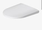 Duravit D-Neo D-Shaped Soft Close Toilet Seat, White Plastic