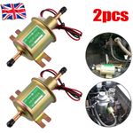 2PCS Car 12V Electric Fuel Pump HEP-02A Universal Inline Low Pressure Gas Diesel