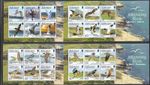 Birds Alderney Migrating Birds set of 4 min sheets mnh