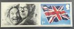 GB 2026 MORECAMBE and WISE Union Flag self-adhesive Stamp + attached label MNH