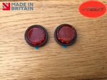 2 X Number Plate Reflectors. Adhesive, Quality.  Motorcycle. Bike.Motorbike. MOT