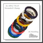 26AWG 1.0amp Stranded 7/0.15mm PVC Cable in 9 Colours (5 Meters)
