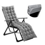 Sun Lounger Cushion Bench Chair Sunbed Garden Recliner Replacement Anti Slip UK