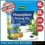 HOUSEPLANT POTTING MIX COMPOST SOIL PEAT FREE SERAMIS HOUSE PLANT 4-20L WESTLAND