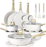 22 Piece Pot and Pan Sets Non Stick - Nonstick Cookware Set, Non-Toxic Healthy K