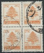 Lebanon Lebanon 1961 Used Mi.723 Bl/4 Postage Stamp Definitive Cedar Cedar [gd052]