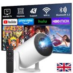 HY300 PRO Ultra HD Smart 4K Portable Projector with WiFi, HDMI & Bluetooth