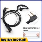 2Pin Walkie-talkie SIA Security Ear Piece Headset Mic for Kenwood Baofeng Radio