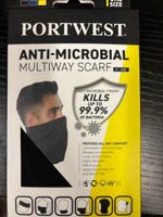 Portwest Multiway Scarf CS25 Neck Warmer Snood Black