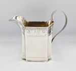 FINE GEORGE III STERLING SILVER CREAM JUG London 1791 HERALDIC CREST