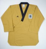 Adidas Taekwondo WTF Dobok Size 100 (180cm) L/XL Gold Yellow Men's Martial Arts