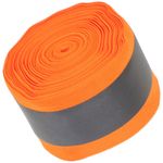 High Visibility Orange Reflective Fabric Tape Durable Polyester for Outdoor Use