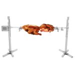 220V 25W Electric/Manual Barbeque Rack w/5 Gears Height Adjustment for 30 People