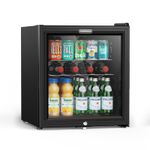 VonHaus Drinks Fridge 50L Table Top with Reversible Glass Door, Lock & Keys