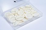 White latex rubber finger protectors cots nail protection approx 28