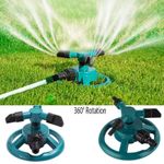 360° Rotating Garden/Lawn Sprinkler 3-Arms System Automatic Watering Irrigation