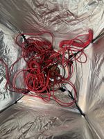 BRONCOLOR STANDARD SYNC LEADS RED WITH COILED SECTION.