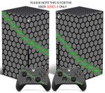 GREEN HEX Xbox SERIES X Skin Decal Vinyl Console Wrap