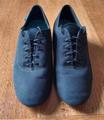 International Dance Shoes - Heather Full-Sole - Black Lycra Size 5