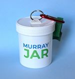 2 X MURRAY JARS Portable Bin For Dog Walkers Hygienic Used Poop Bag Holder 