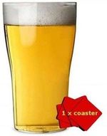 Set of 6 Unbreakable Polycarbonate Plastic Pint Glasses. Capacity (1 pint /