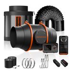 Spider Farmer 4" 6" Inline Fan Smart GGS Controller Kits+Carbon Filter Airflow