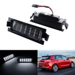 Pair For Kia Cee'D JD 2012-2017 White 18 SMD LED License Number Plate Light Lamp