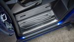 Brushed Chrome Front Door Sill Covers Protectors For Ford Transit Custom (2012+)