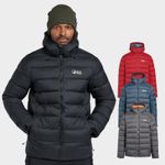 North Ridge Mens Down Filled Hooded Jacket Water Repellent Puffer Coat